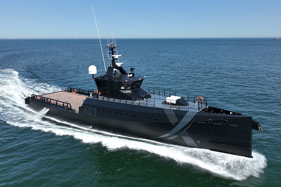 XV Patrick Blackett autonomous vessel at sea demonstrating maritime autonomy and sensor fusion technology